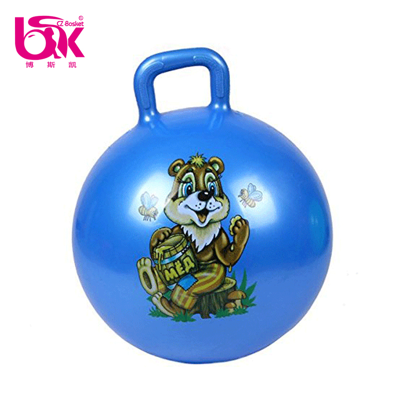 Kids Inflatable Toy Bouncing Fitness Gym Jump Hopper Ball with Handle
