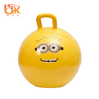 Bouncy Ball With Handle Cute Design for kids toddlers