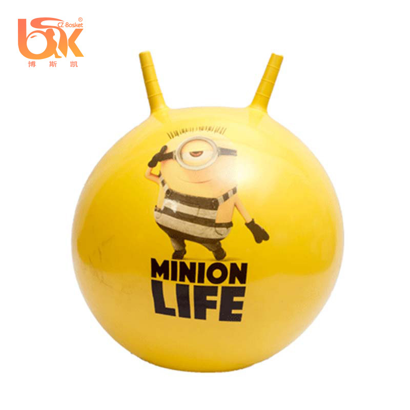 Eco-friendy PVC Inflatable Jumping Hopper Ball With Horn